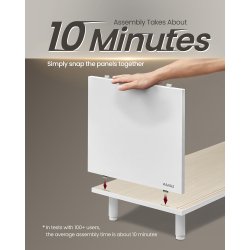 TV-bord - samles uden v�rkt�j - hvid og beige 140x39x45 cm