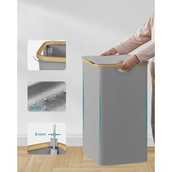 Vasket�jskurv med 2 rum - 2 vasket�jsposer - 130 liter - gr�