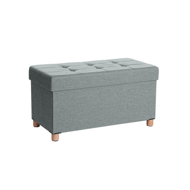B�nk med kiste - siddeb�nk med opbevaring 76 x 38 x 38 - gr�