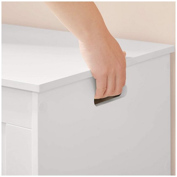 Opbevaringskiste 76 x 40 x 48 - stor opbevaringsboks - hvid