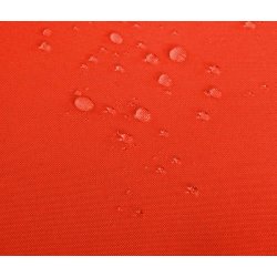 Havebnk - sort polyrattan havebnk med terracotta hynde