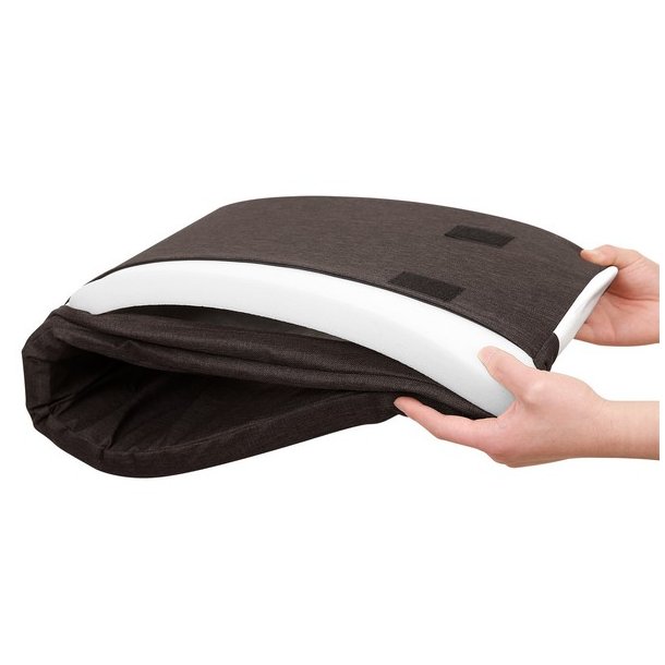 Skob�nk - entreb�nk til sko - siddeb�nk med hynde - rustik brun