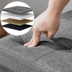 B�nk med kiste - siddeb�nk med opbevaring 110 x 38 x 38 - m�rkegr�