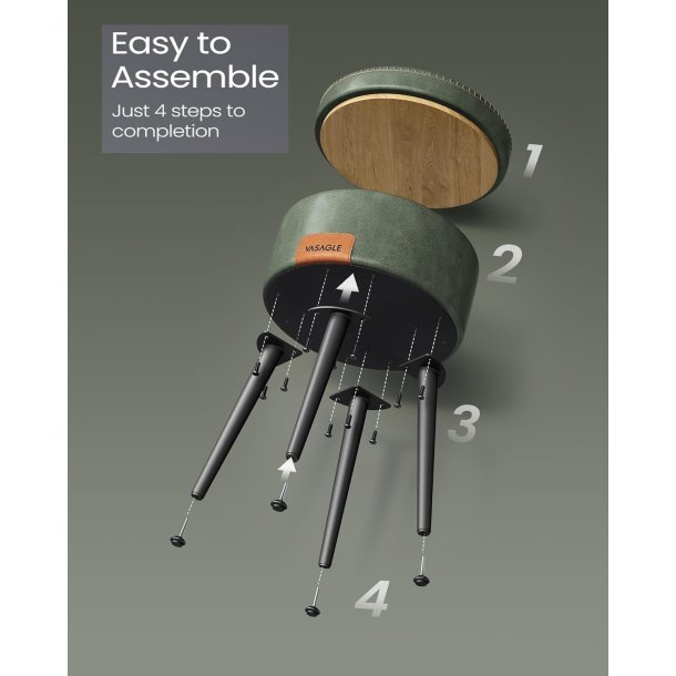 Sidebord med opbevaring - rundt sengebord - gr�n s�de �32