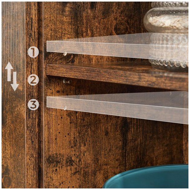 Sk�nk - opbevaringsskab - rustik brun sk�nk 70 x 30 x 80