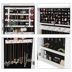 V�gh�ngt smykkeskab, skab med spejl, spejlskab til smykker