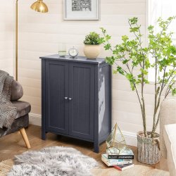 Badev�relsesskab - skab til badev�relse - gr� 80 x 60 x 30 cm