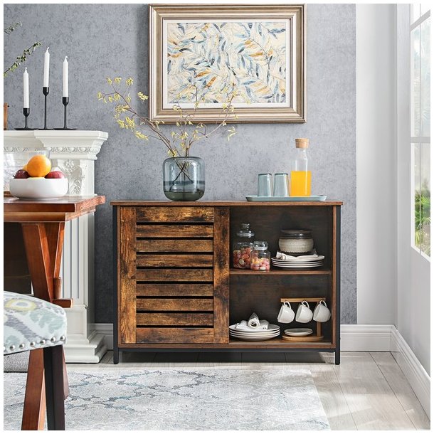 Sk�nk - opbevaringsskab - rustik brun sk�nk 100 x 35 x 70