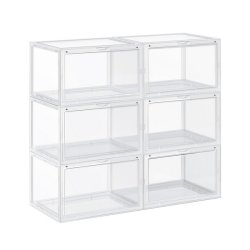 Opbevaringsbokse - 6 stk skokasser - opbevaringskasser til sko