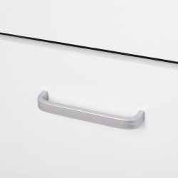 Skoskab med 3 skuffer - skoreol med 3 rum - hvid