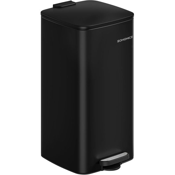 Pedalspand 30 liter - skraldespand med soft-close lg - sort