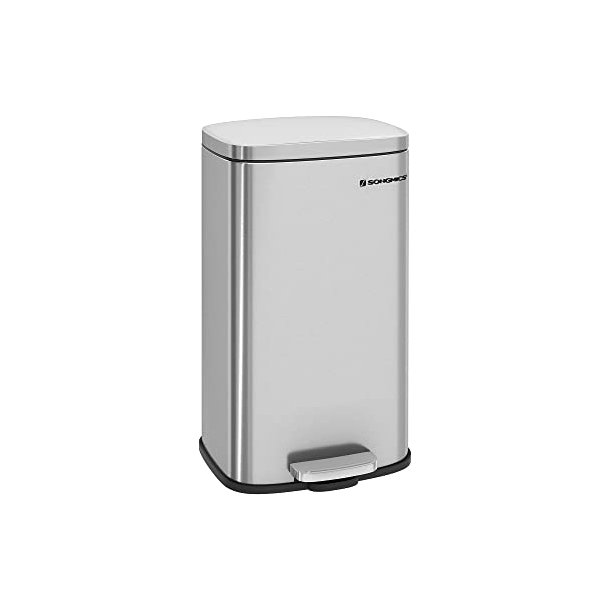 Skraldespand - pedalspand med soft close lg - 30L slv