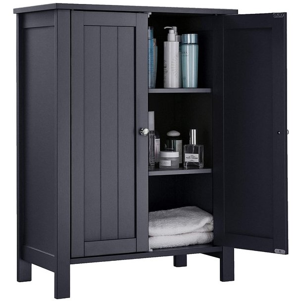 Badev�relsesskab - skab til badev�relse - gr� 80 x 60 x 30 cm