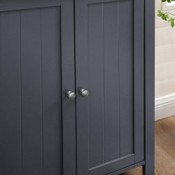 Badev�relsesskab - skab til badev�relse - gr� 80 x 60 x 30 cm