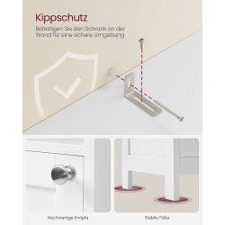 badevrelsesskab med lys, hylder og skabe - hvid 170 x 30 x 30
