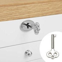 Smykkeskrin - smykkeskrin i tr� med 2 skuffer, spejl og l�s