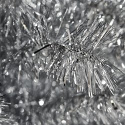 NORDIC WINTER BLING - slv smalt plastik juletr 180 x 68 u/LED