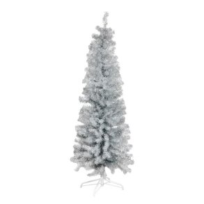 NORDIC WINTER BLING - slv smalt plastik juletr 180 x 68 u/LED