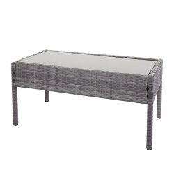 Polyrattan loungest - lounge havembelst i 4 dele - gr 2-1-1