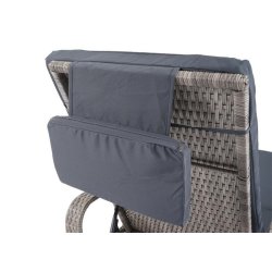 Polyrattan aluminium solseng - gr luksus solvogn og liggestol