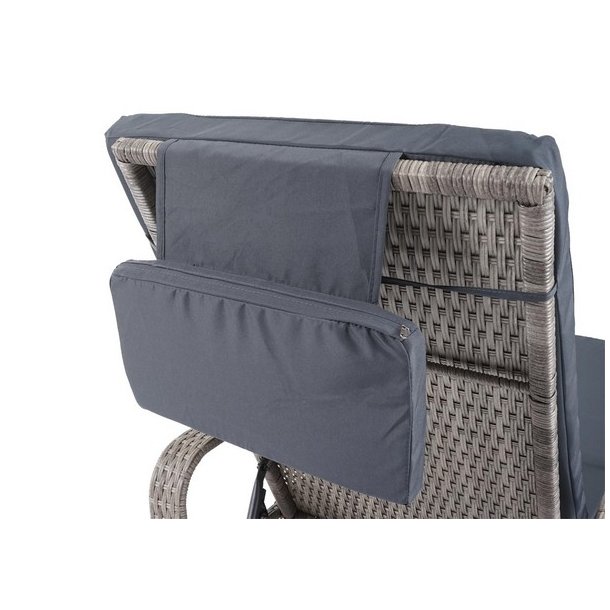 Polyrattan aluminium solseng - gr luksus solvogn og liggestol