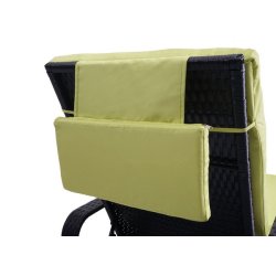 Polyrattan aluminium solseng - sort luksus solvogn og liggestol