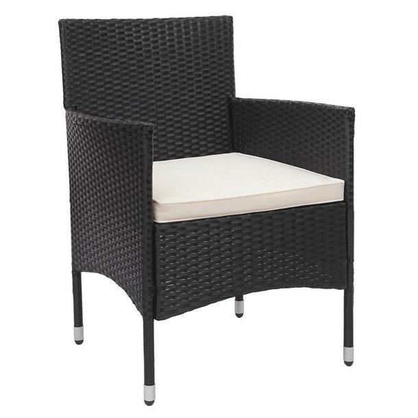 Polyrattan havem�bels�t - sort polyrattan lounge havem�bler - sort 2-1-1