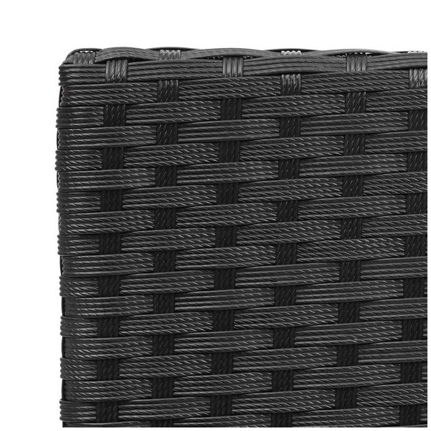 Polyrattan havem�bels�t - sort polyrattan lounge havem�bler - sort 2-1-1