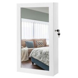 V�gh�ngt smykkeskab, skab med spejl, spejlskab til smykker