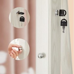 Smykkeskab, drejeligt skab med spejl, spejlskab til smykker