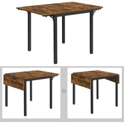 Spisebord til 2-4 personer med 2 stk foldbare till�gsplader