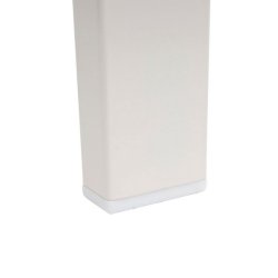 Parkbnk - stlbnk i pulverlakeret stl ~ hvid havebnk