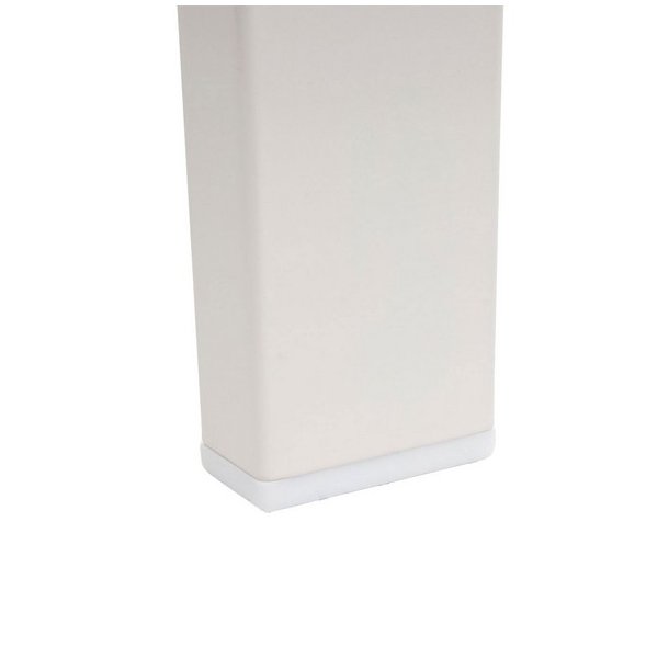 Parkbnk - stlbnk i pulverlakeret stl ~ hvid havebnk