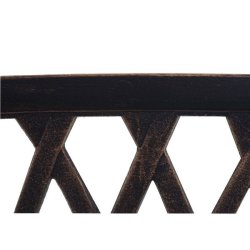 Parkb�nk - st�lb�nk i pulverlakeret st�l ~ vintage bronze haveb�nk