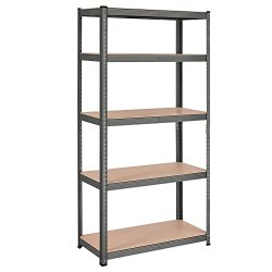 St�lreol - lagerreol - gr� og brun reol 180 x 90 x 40