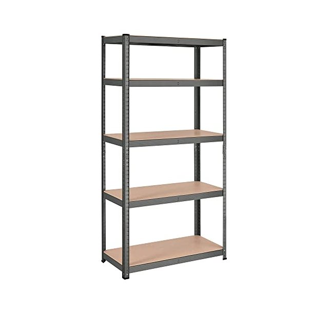 St�lreol - lagerreol - gr� og brun reol 180 x 90 x 40