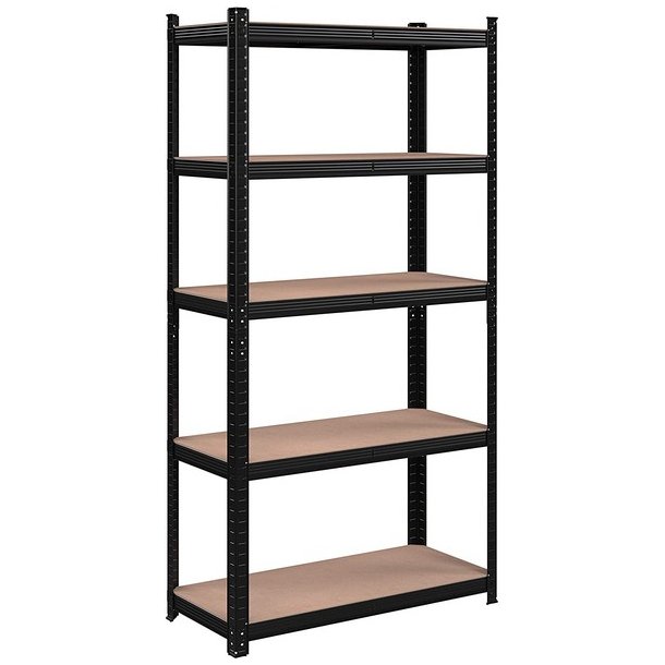 St�lreol - lagerreol - sort og brun reol 180 x 90 x 40