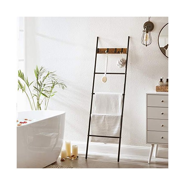 Stigereol - udstillingsreol - stativ - rustik brun - 160 x 44