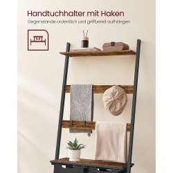 Vasket�jskurve p� stigereol - sorte vasket�jsposer - rustik brun