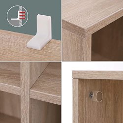 Bogreol - gulvreol og stuereol - brun rumdeler 65,5x30x129,5