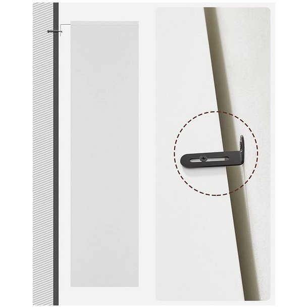 Bogreol - gulvreol og stuereol - hvid reol 60 x 24 x 121,5 cm