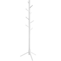 Stumtjener i hvid tr� - frakke stativ til entre - 47x47x175