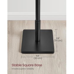 Stumtjener i sort tr� - frakke stativ til entre - 30x30x175