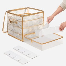 Opbevaringstasker til julekugler med 128 rum - 2 julekugle tasker