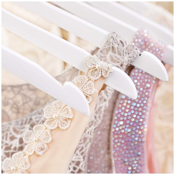 T�jb�jler uden buksestang - 20 stk hvide tr�b�jler til t�j