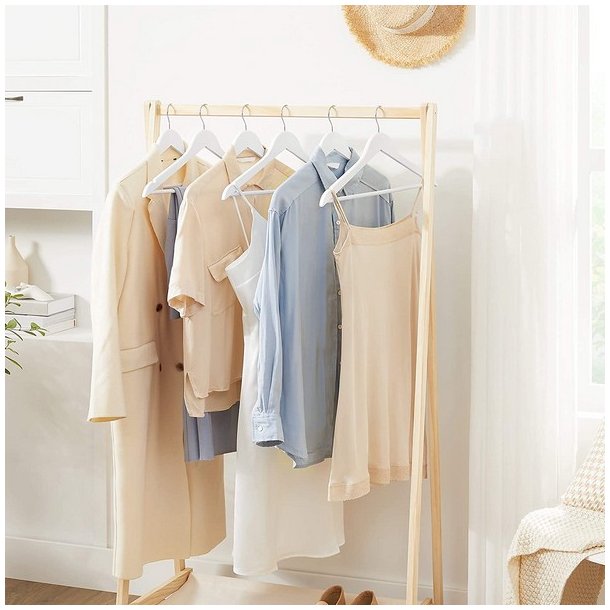 T�jb�jler med buksestang - 20 stk hvide tr�b�jler til t�j