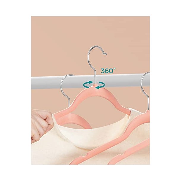 T�jb�jler i velour med skridsikker buksestang - 30 stk pink