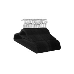 T�jb�jler i velour med skridsikker buksestang - 20 stk sort