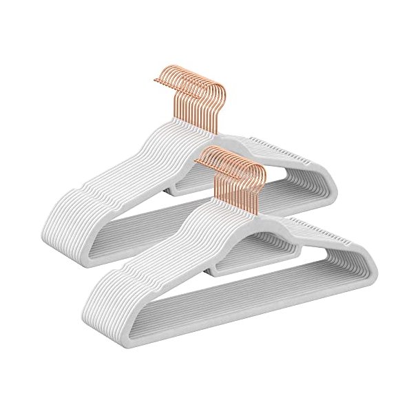 T�jb�jler i velour med skridsikker buksestang - 30 stk hvid