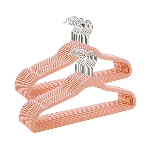 T�jb�jler i velour med skridsikker buksestang - 30 stk pink